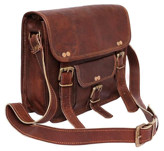 Vintage Leather sling Messenger Bag
